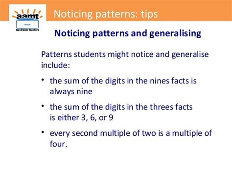 noticing patterns that are similar to parents